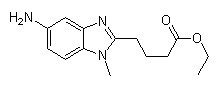 1-Methyl-5-amino-1H-benzimidazole-2-butanoic acid ethyl ester