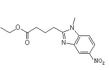 ethyl 4-(1-methyl-5-nitro-1H-benzo[d]imidazol-2-yl)butanoate