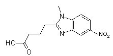 1-Methyl-5-nitro-2-benzimidazolebutyric acid